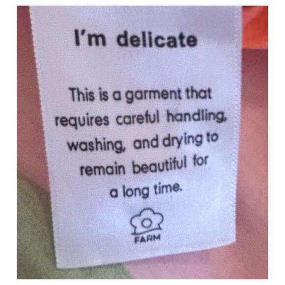 Farm Rio Rainbow Stripe Smocked Tie Strap Tiered Midi Dress Size S Designer - Picture 13 of 16